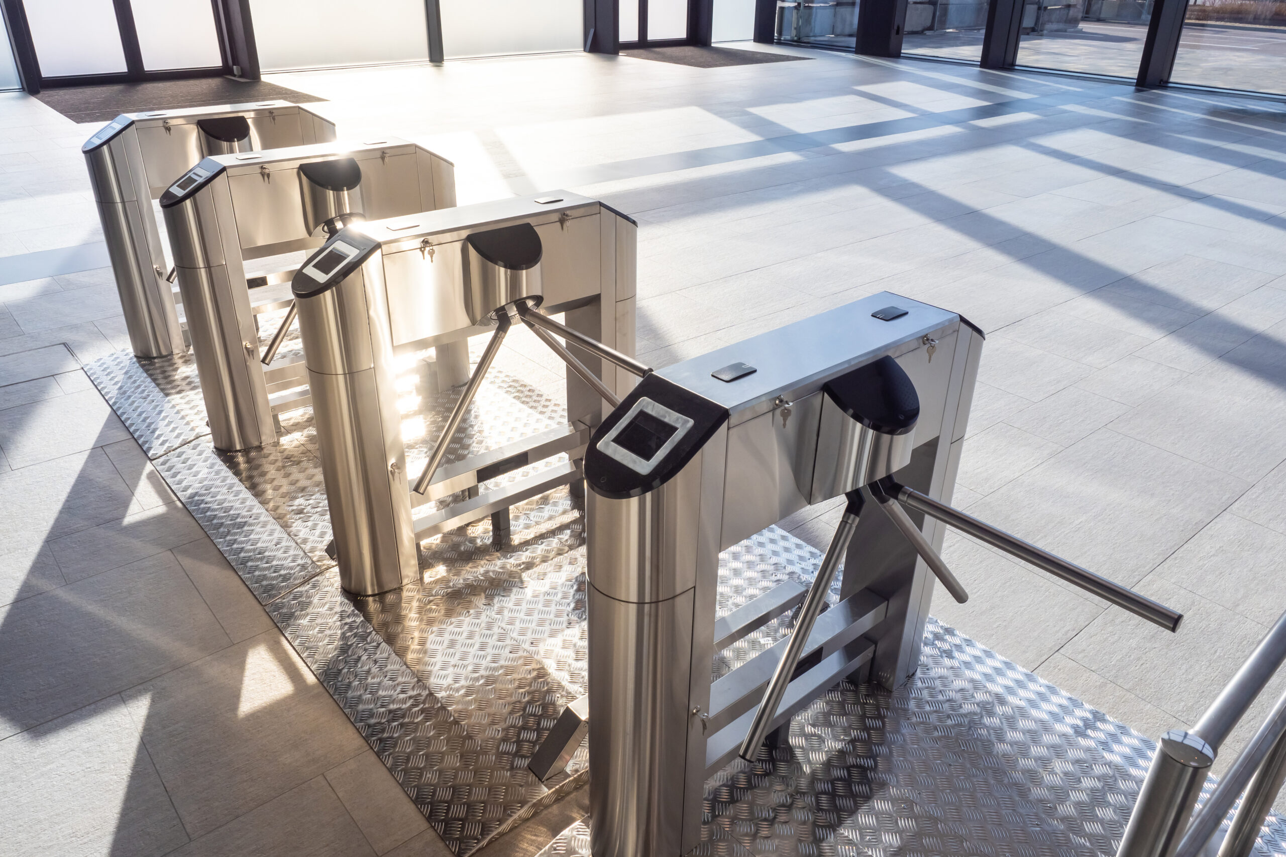Electronic,Turnstile.,Access,System,To,The,Building.,Pass,Through,The